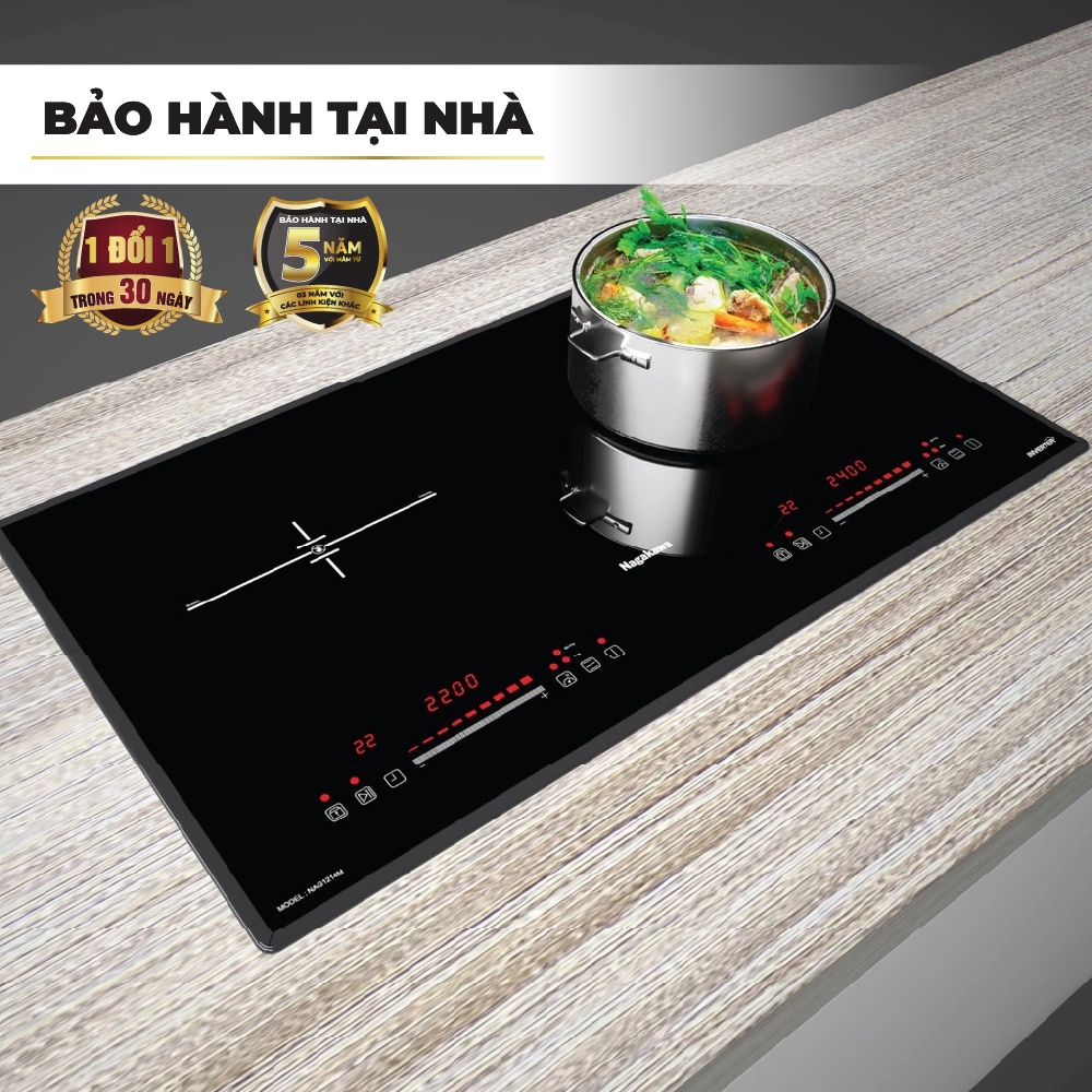 Bếp điện từ đôi Inverter Nagakawa NAG1214M công suất 4800W