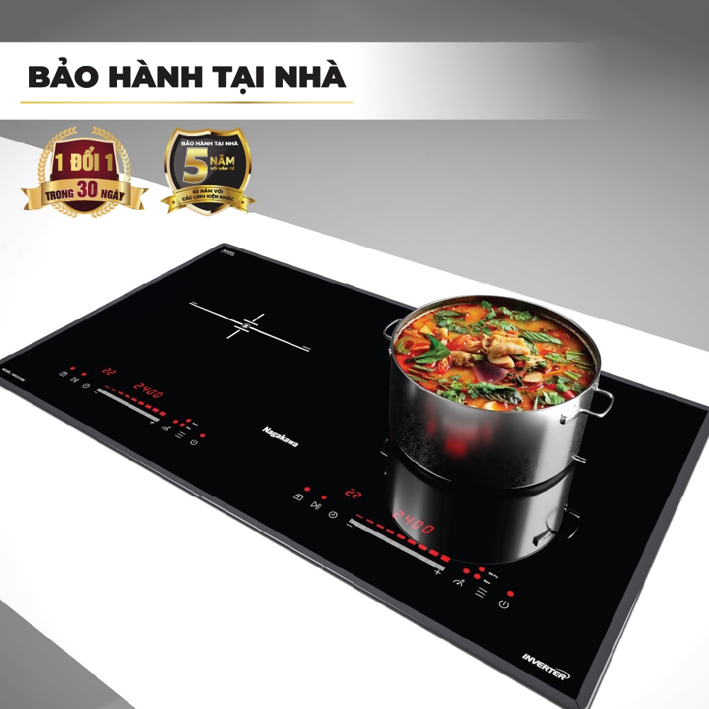 Bếp đôi điện từ Nagakawa NAG1215M