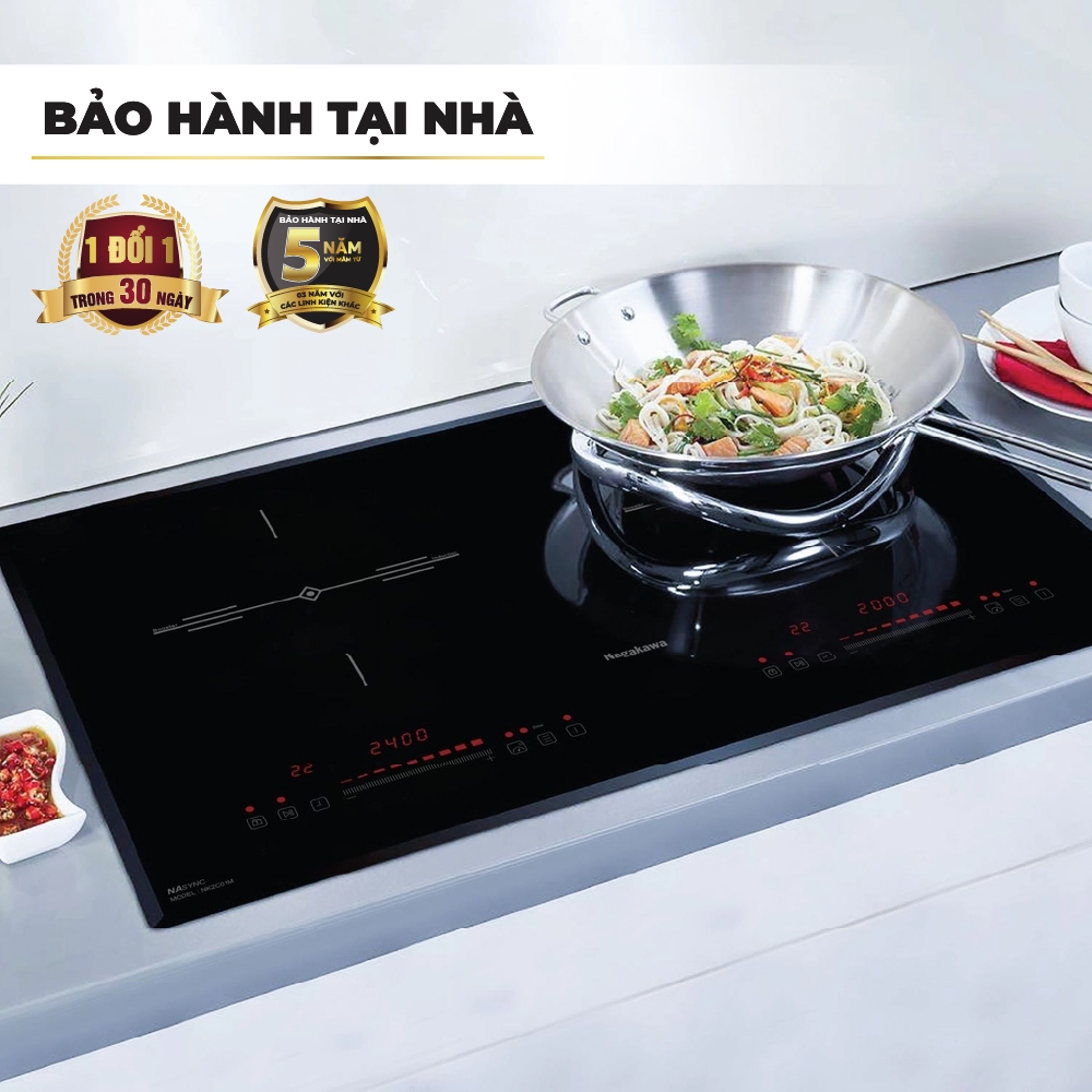 Bếp đôi điện từ Nagakawa NK2C01M