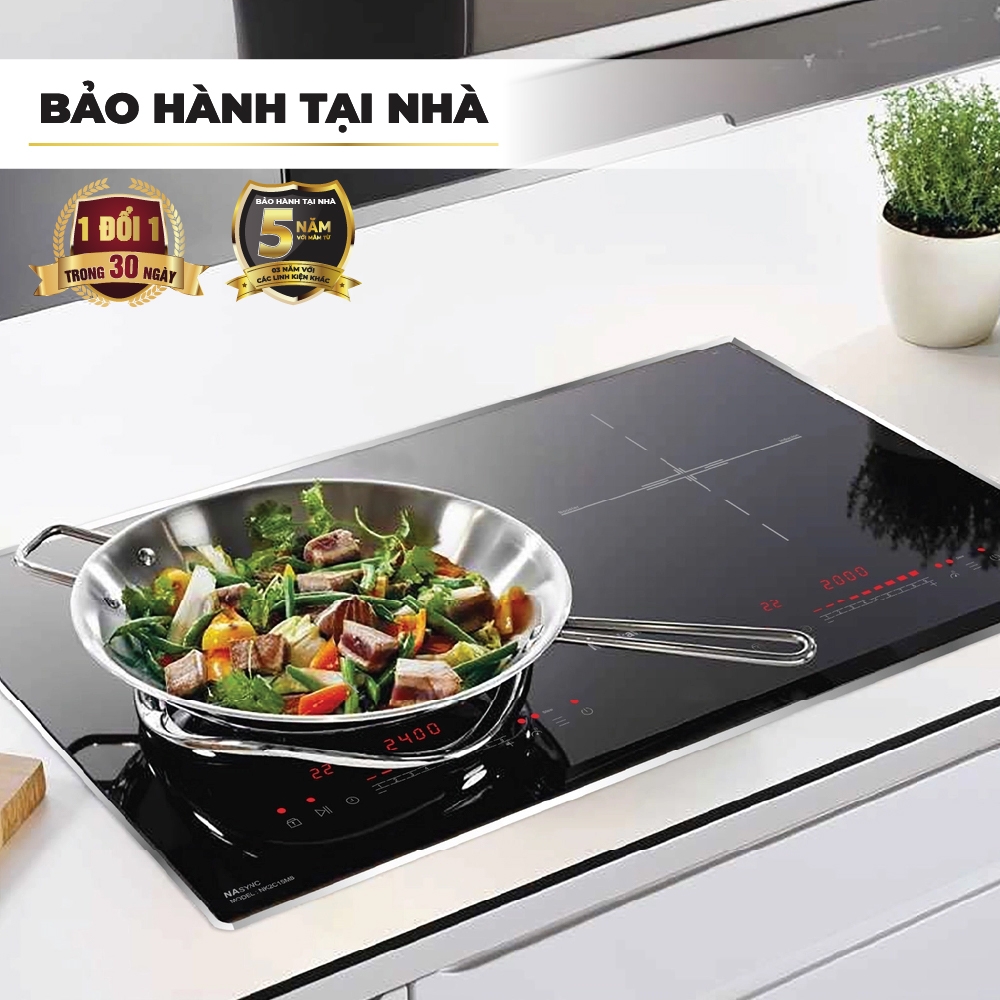 Bếp điện từ đôi Inverter Nagakawa NK2C15MB công suất 4400W