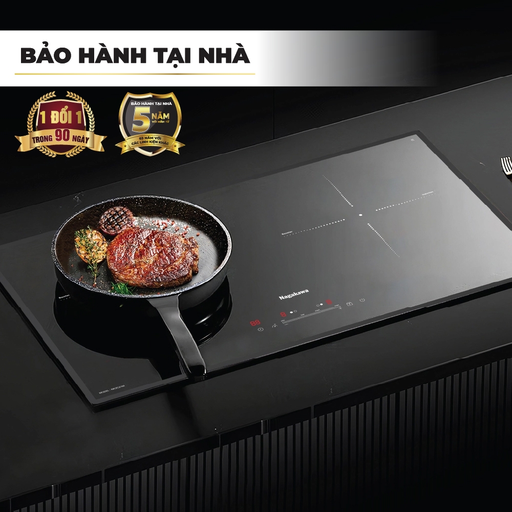 Bếp đôi điện từ Nagakawa UltraSlim NK2C21M