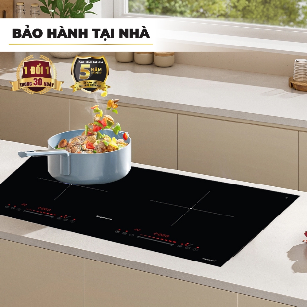 Bếp điện từ đôi Inverter Nagakawa NK2C30M công suất 4000W