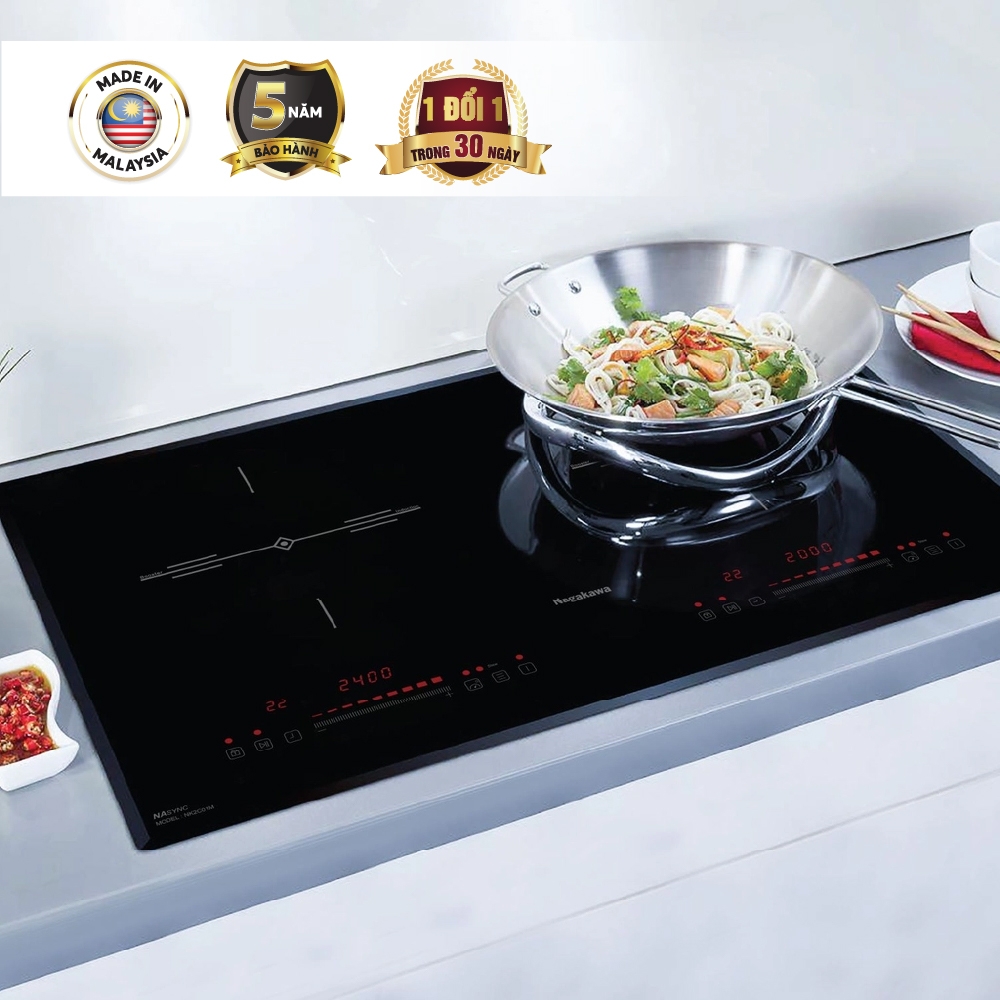 Bếp đôi điện từ Nagakawa NK2C01M