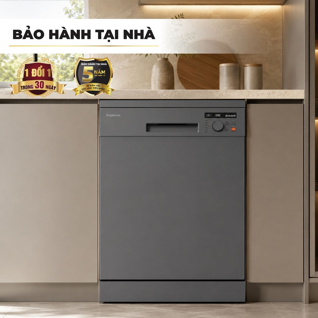 Máy rửa bát 16 bộ Nagakawa NMD9855