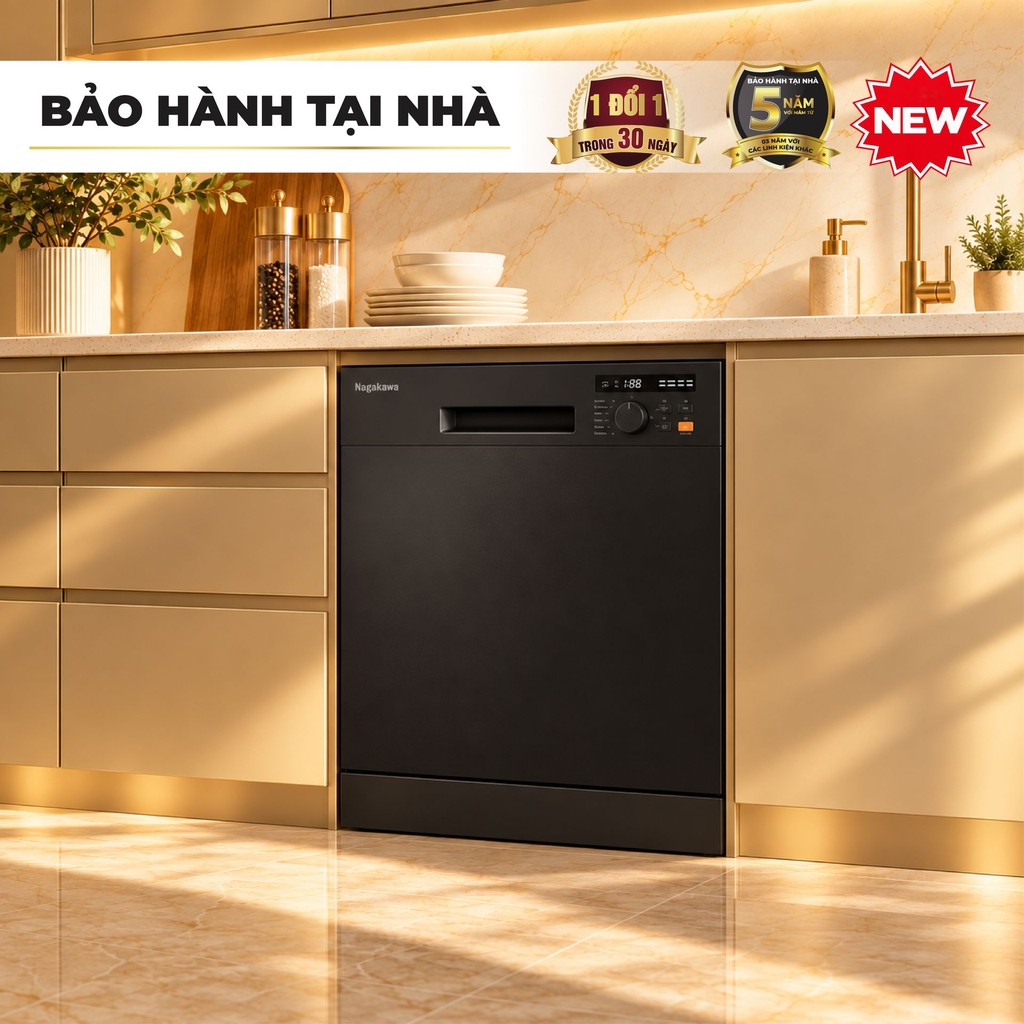 Máy rửa bát 13 bộ Nagakawa NMD9856