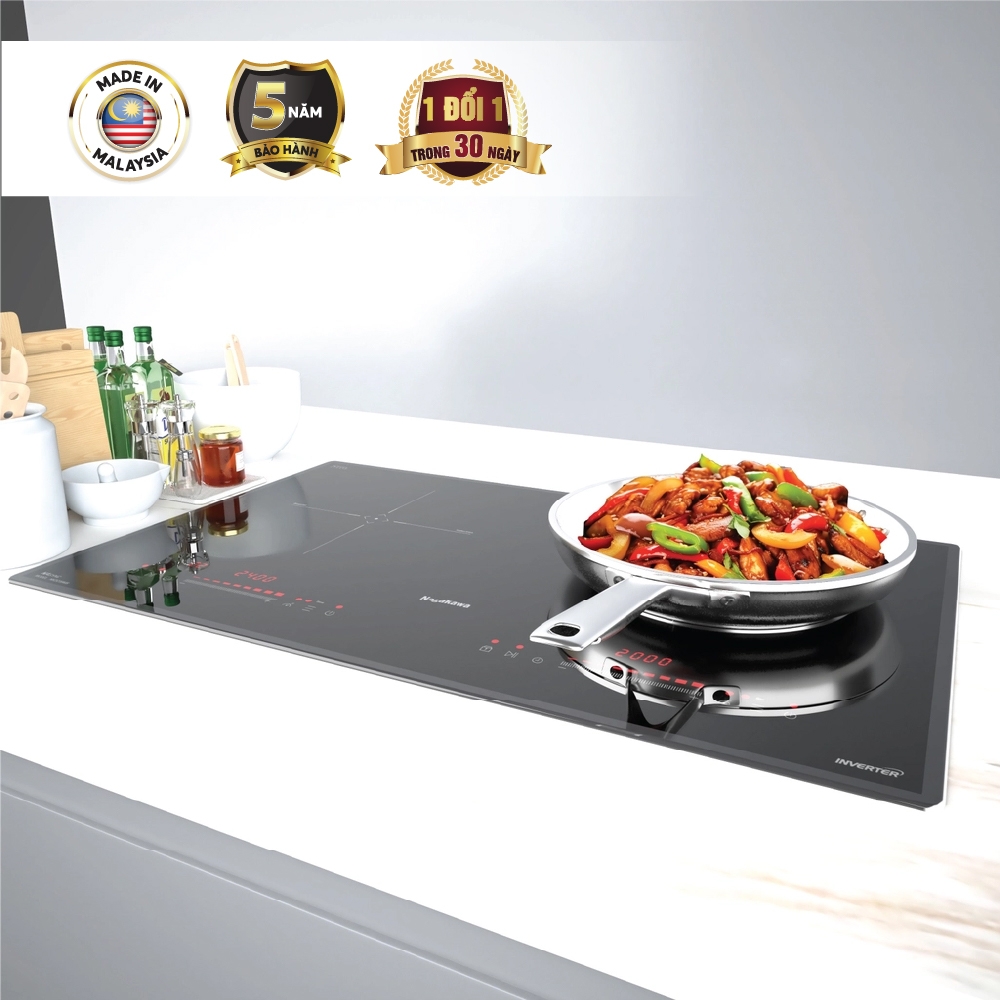 Bếp đôi điện từ Nagakawa NK2C09MS