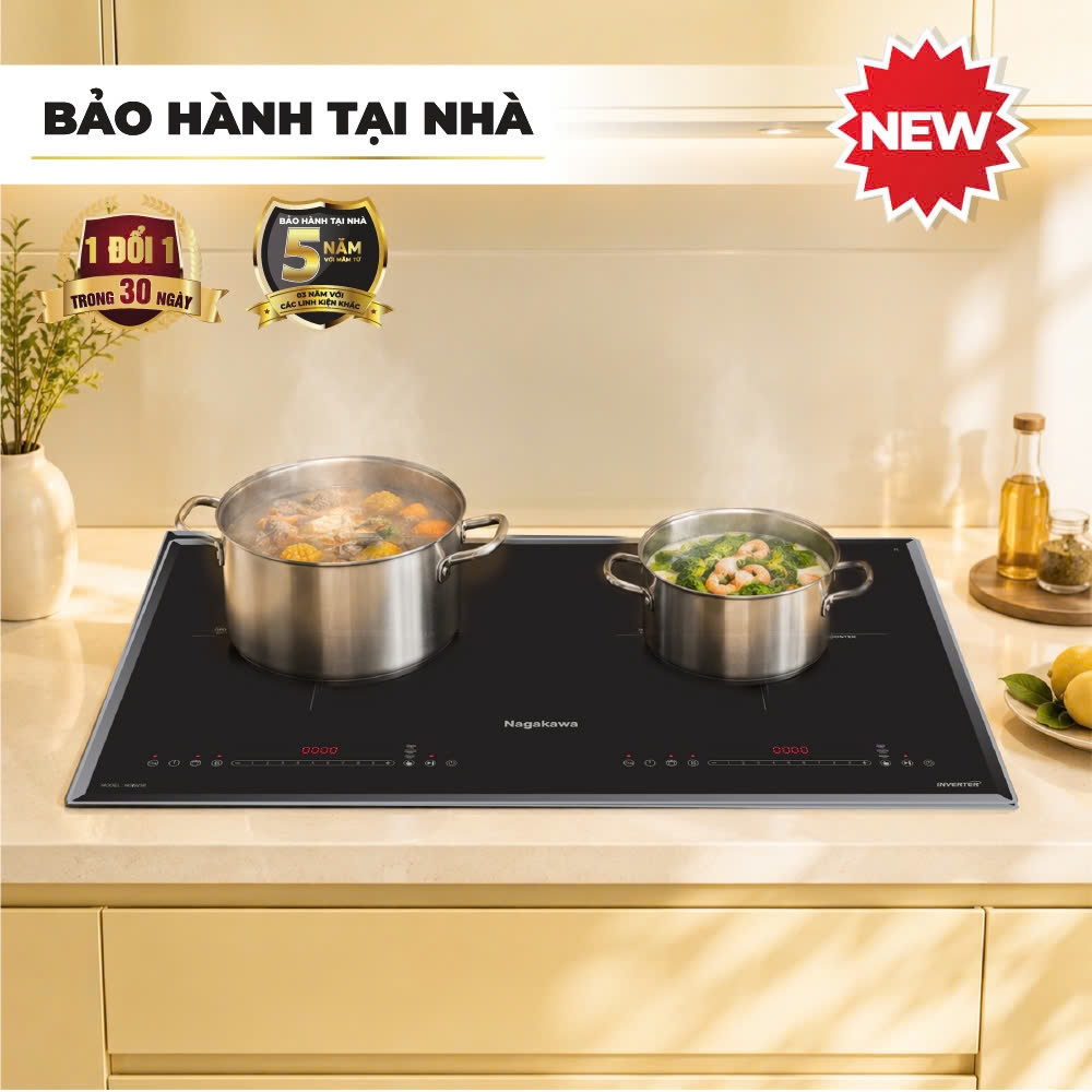 Bếp đôi điện từ Nagakawa NDI9258
