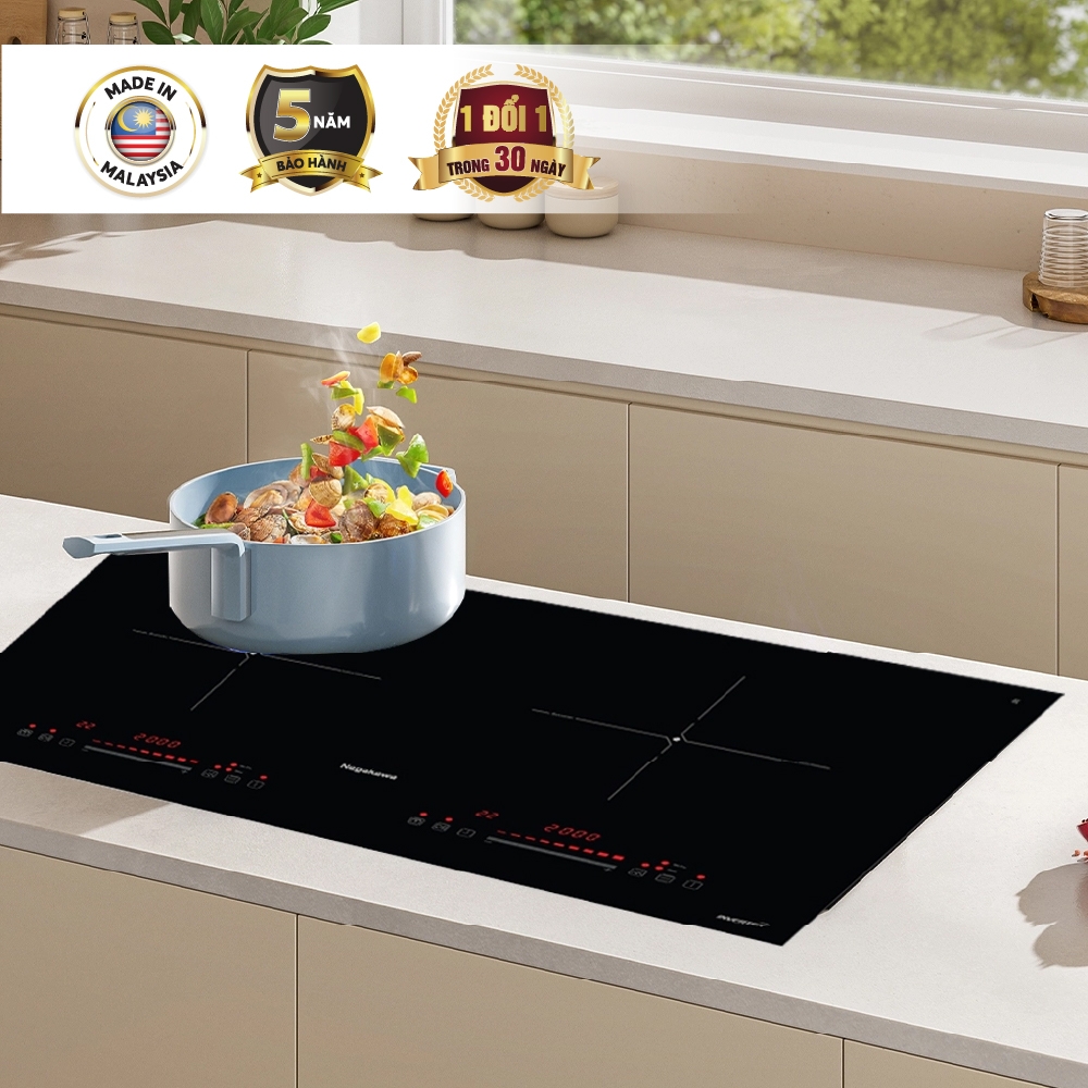 Bếp điện từ đôi Inverter Nagakawa NK2C30M công suất 4000W