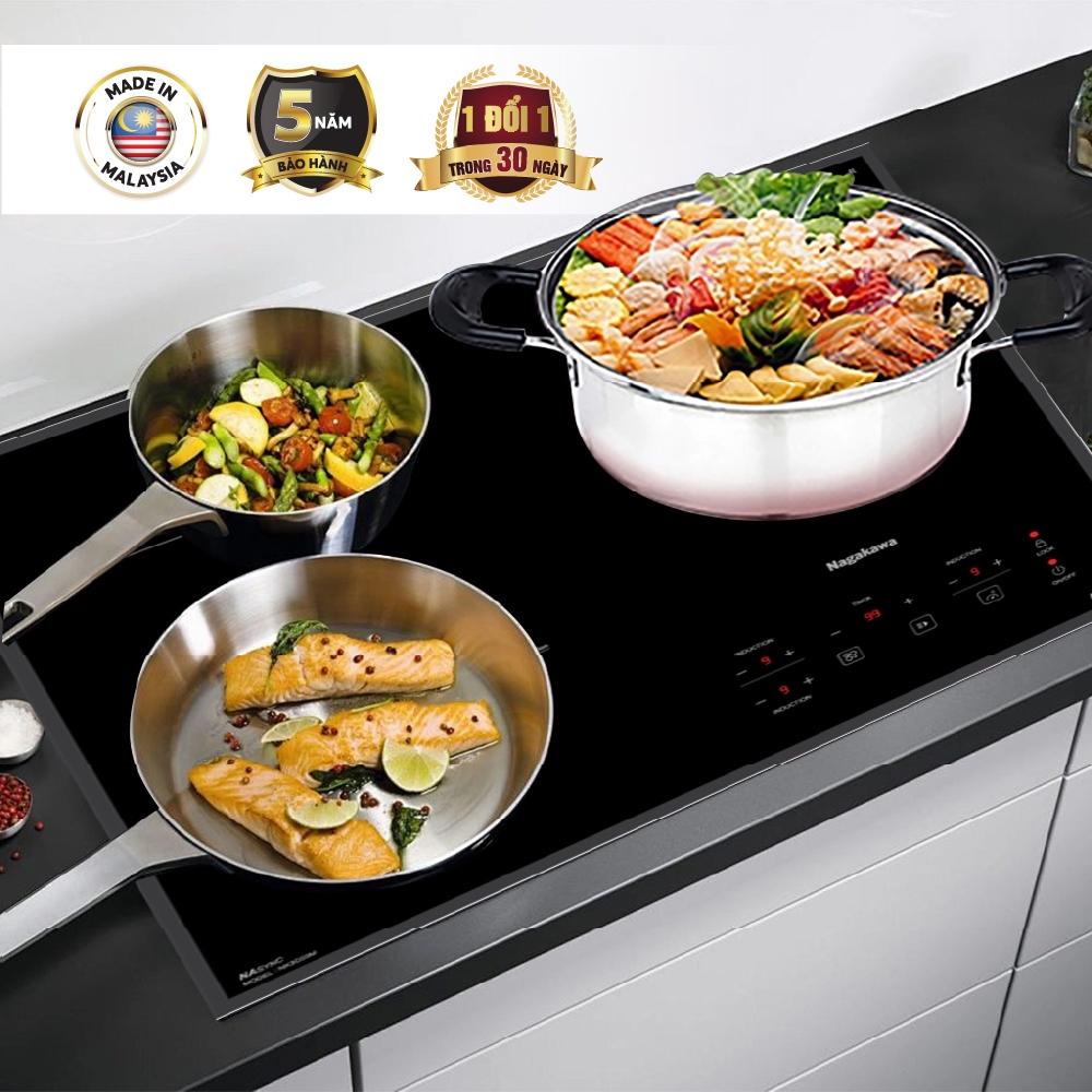 Bếp 3 lò điện từ Nagakawa NK3C01M