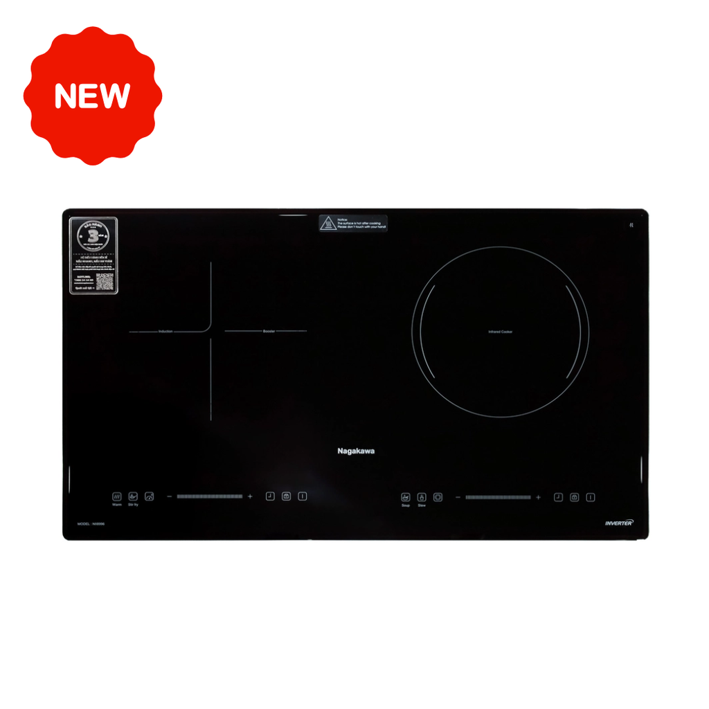 Bếp đôi 1 điện từ 1 hồng ngoại Nagakawa NII8996