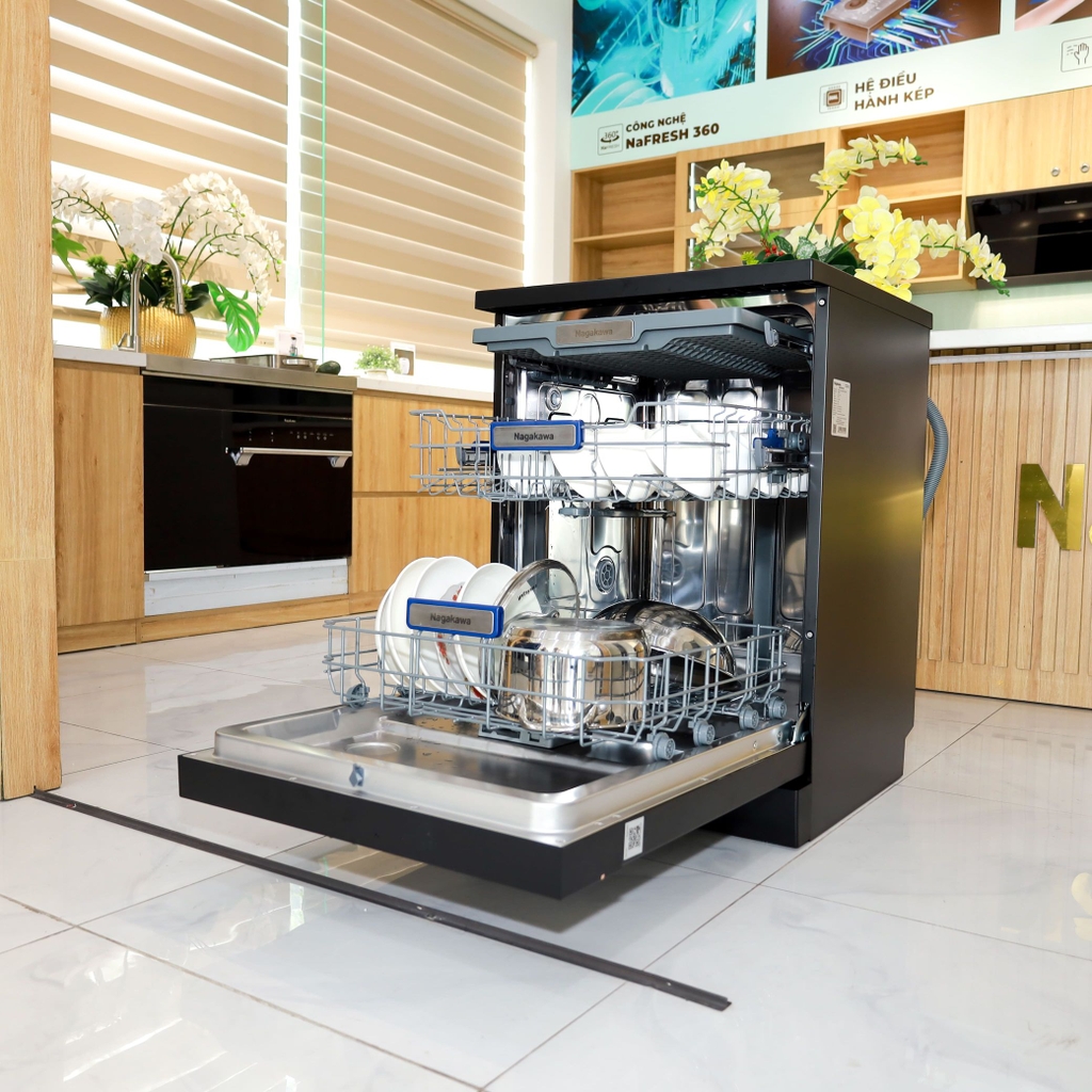 Máy rửa bát độc lập 16 bộ Nagakawa NMD9812