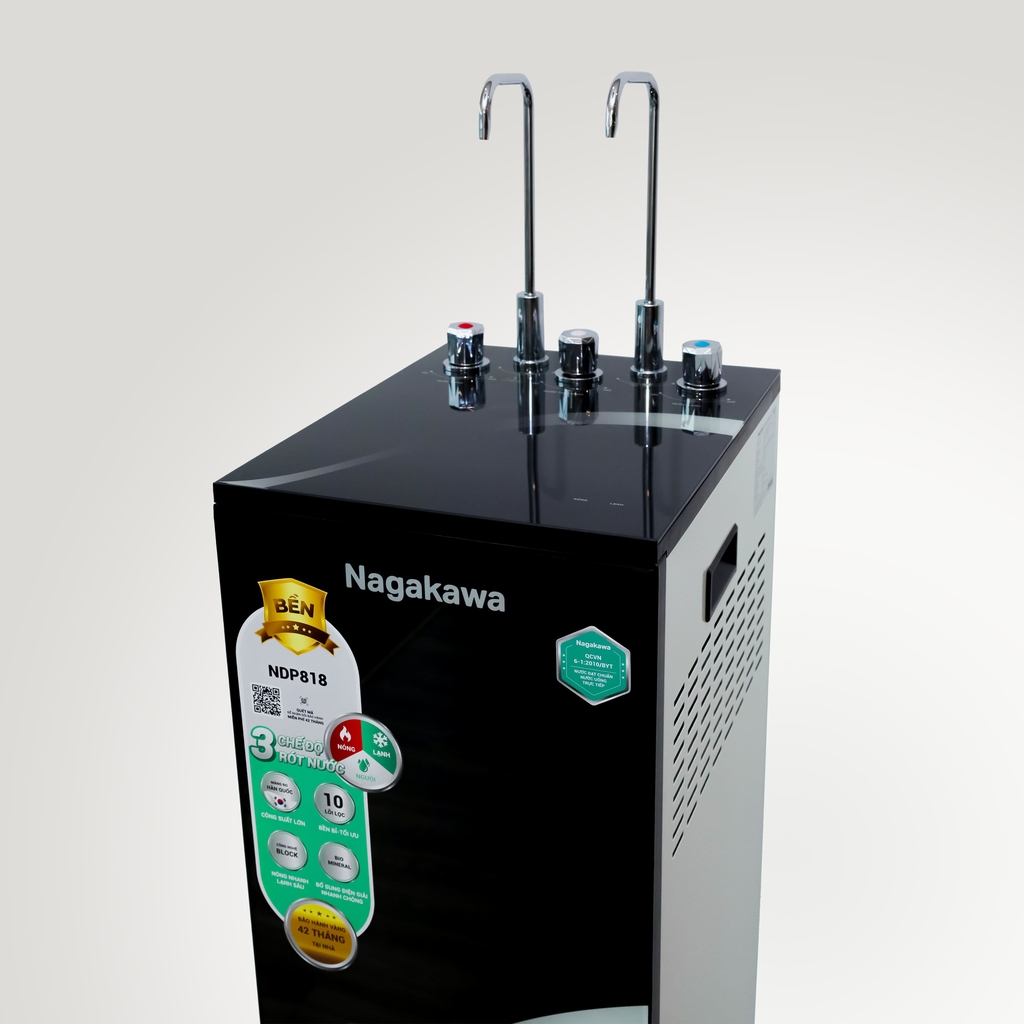 Máy lọc nước RO nóng lạnh nguội Nagakawa NDP818