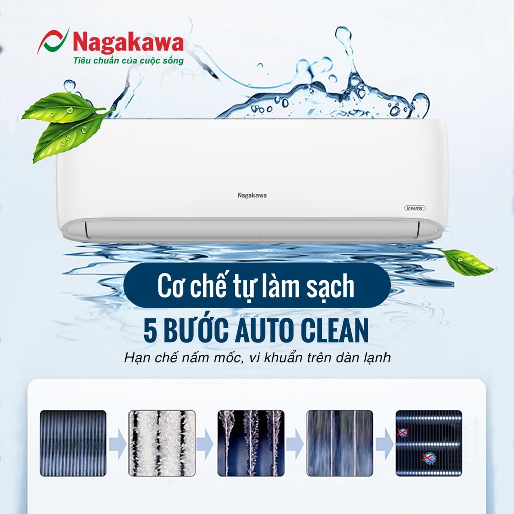 Điều hòa Nagakawa Inverter NIS-C12R2H11 12000Btu/h 1 chiều