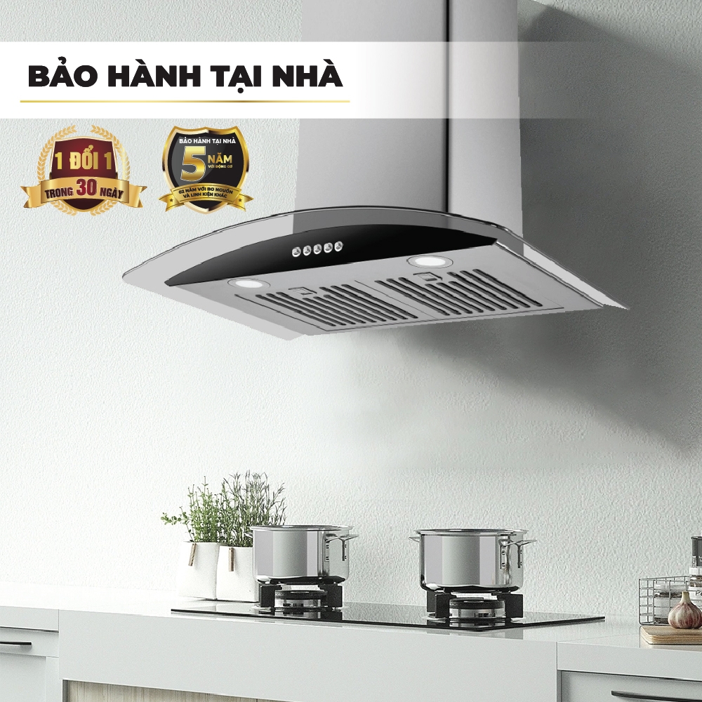 Máy hút mùi kính cong 70cm Nagakawa NRH9591