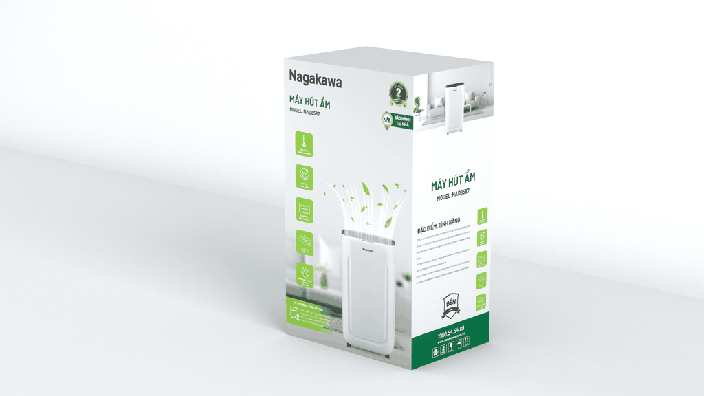 Máy hút ẩm 16L Nagakawa NAD8567