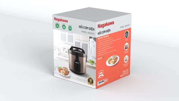 Nồi cơm điện 1,8L Nagakawa NAG0133