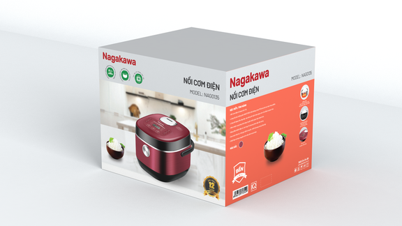 Nồi cơm điện tử 1.8L Nagakawa NAG0135