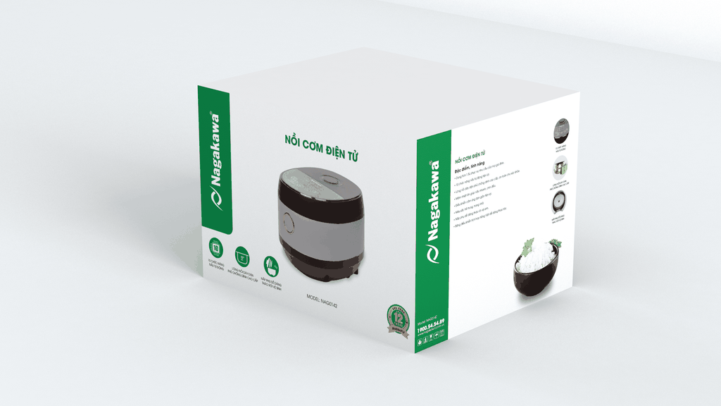 Nồi cơm điện tử 1.5L Nagakawa NAG0142