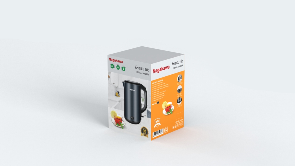 Ấm siêu tốc 1.8L Nagakawa NAG0319