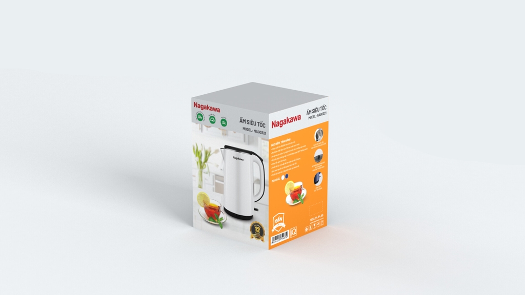 Ấm siêu tốc 1.8L Nagakawa NAG0321