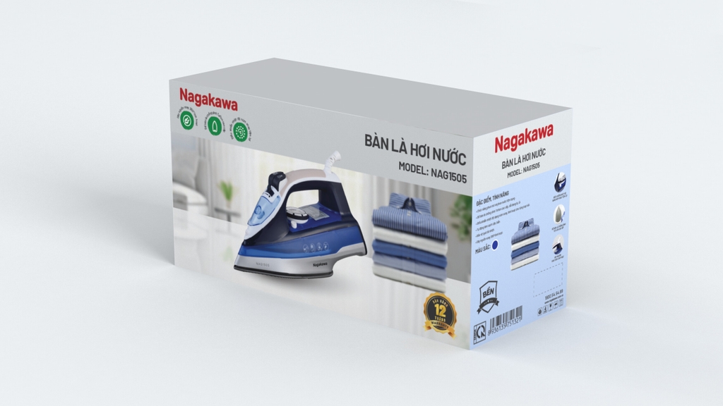 Bàn Là Hơi Nước Nagakawa NAG1505