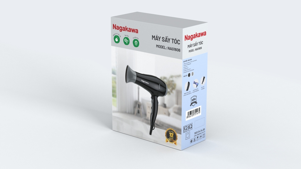 Máy sấy tóc Nagakawa NAG1606