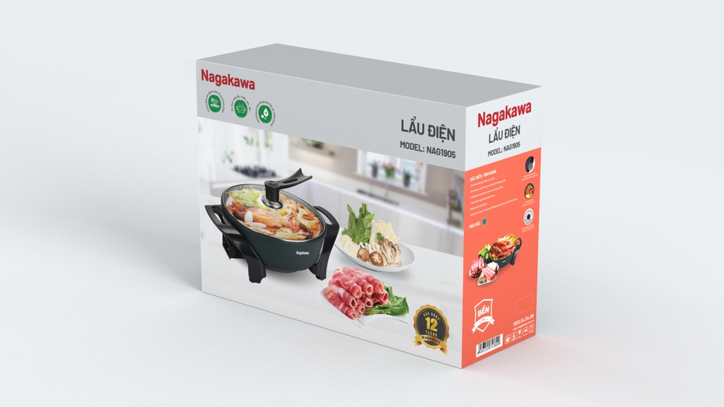 Nồi lẩu điện 5L Nagakawa NAG1905