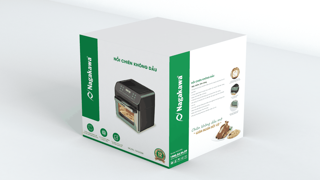 Nồi chiên không dầu 12L Nagakawa NAG3306