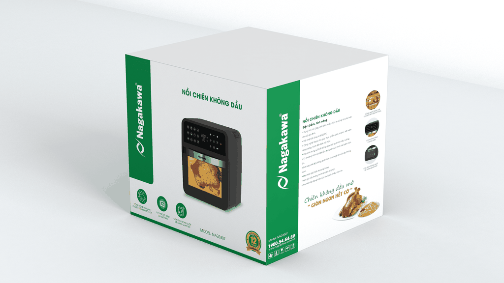 Nồi chiên không dầu 12L Nagakawa NAG3307