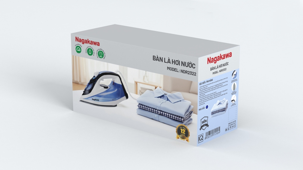 Bàn là hơi nước Nagakawa NDR2322
