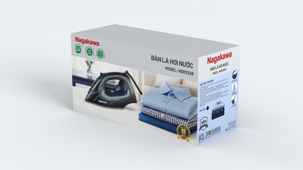 Bàn là hơi nước Nagakawa NDR2326