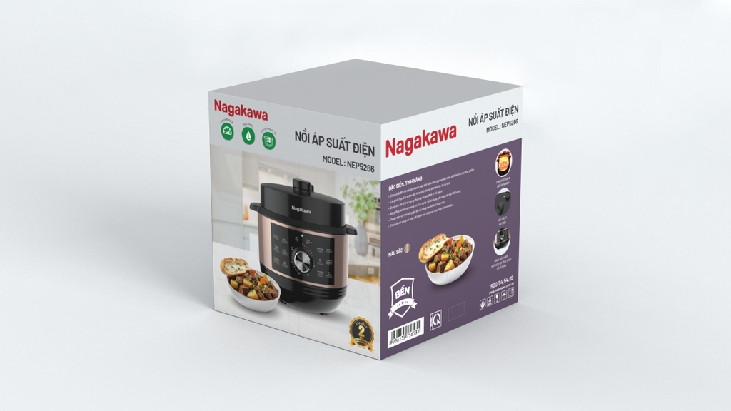 Nồi áp suất điện 5L Nagakawa NEP5266