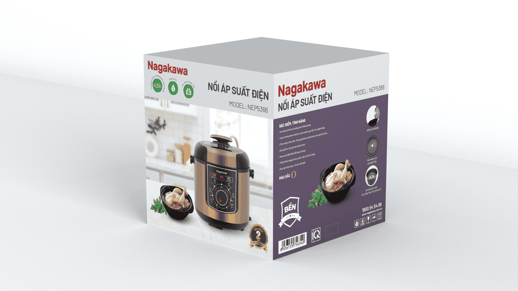 Nồi áp suất điện 6L Nagakawa NEP5366