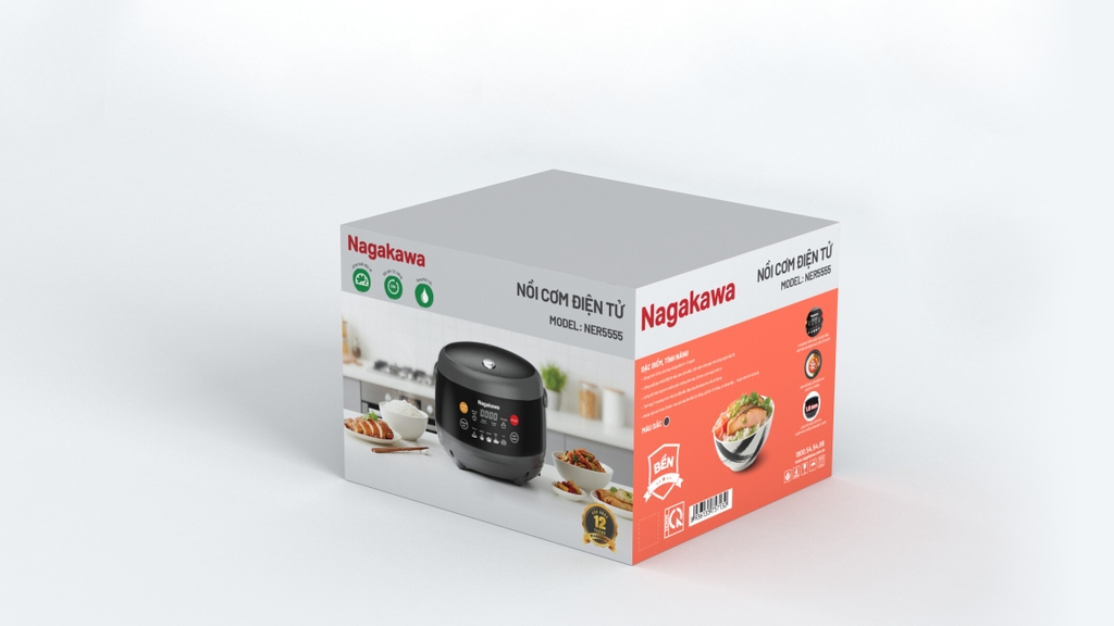 Nồi cơm điện tử 1.5L Nagakawa NER5555