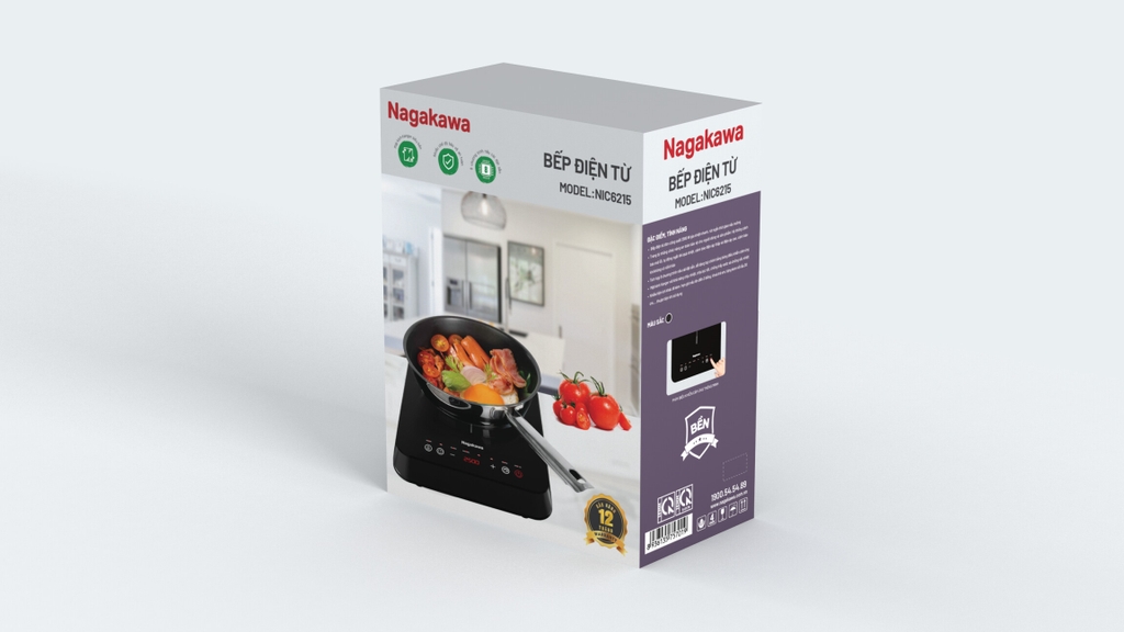Bếp điện từ 2500W Nagakawa NIC6215