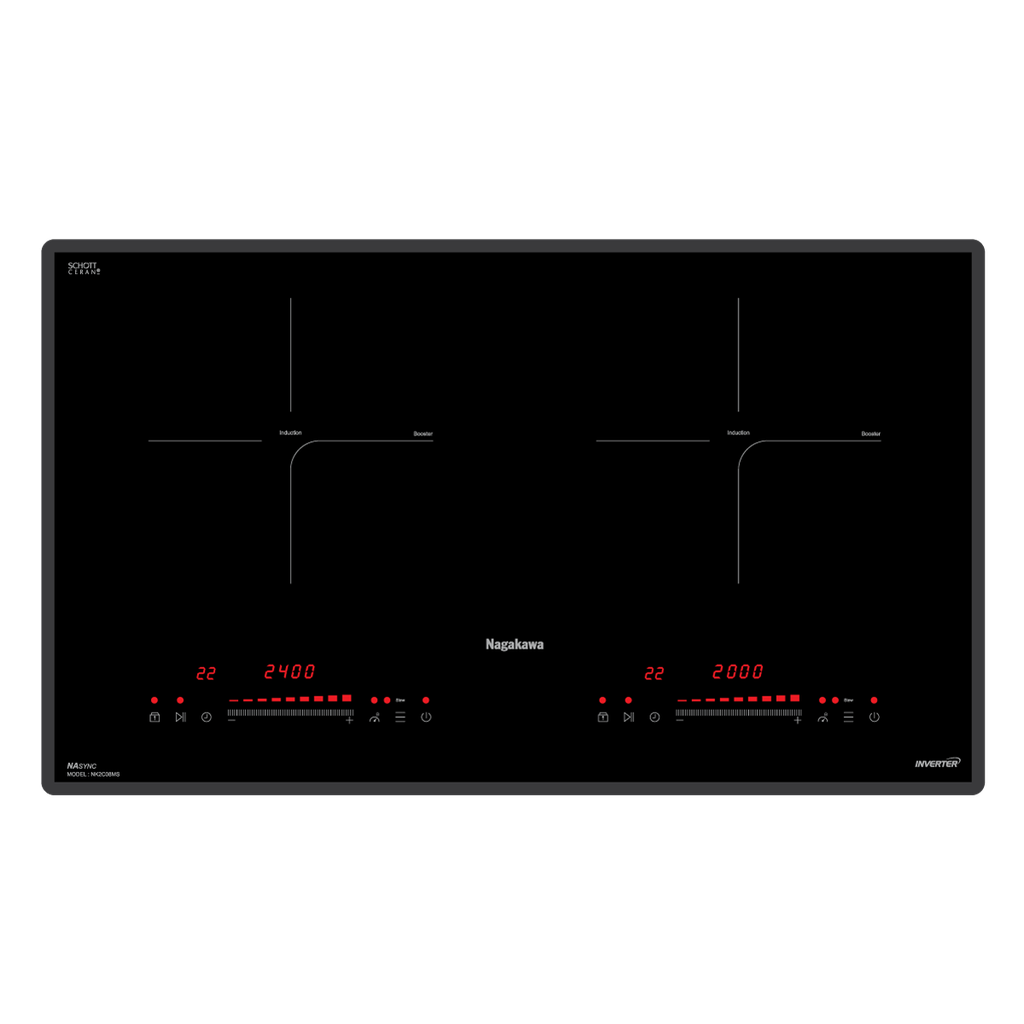 Bếp đôi điện từ Nagakawa NK2C08MS