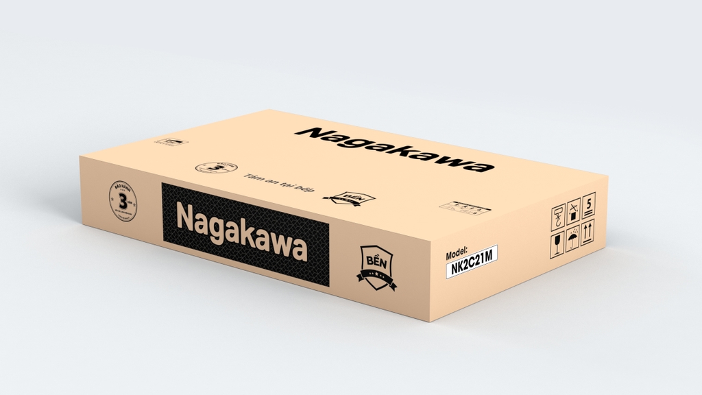 Bếp đôi điện từ Nagakawa UltraSlim NK2C21M