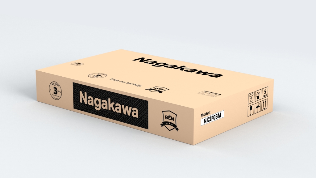 Bếp điện từ hồng ngoại đôi Inveter Nagakawa NK2F03M công suất 4000W
