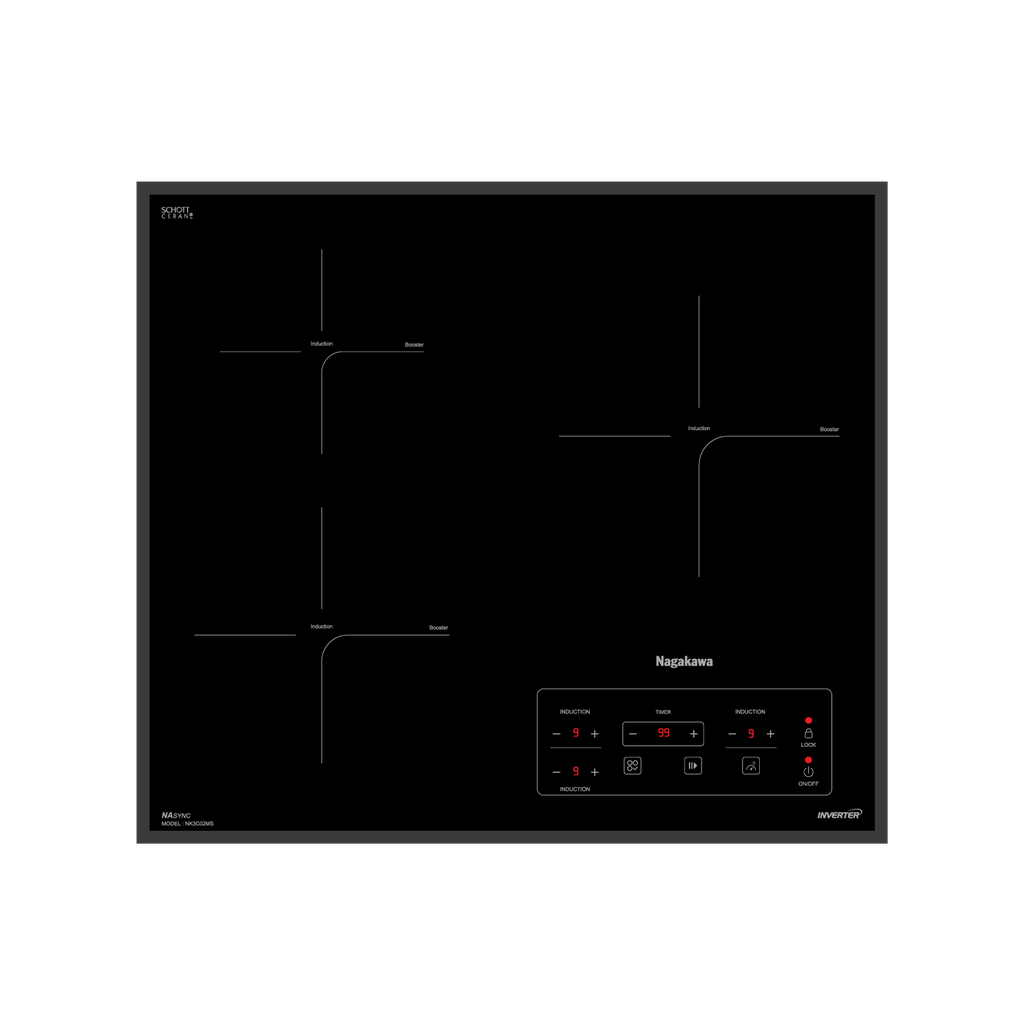 Bếp 3 lò điện từ Nagakawa NK3C02MS