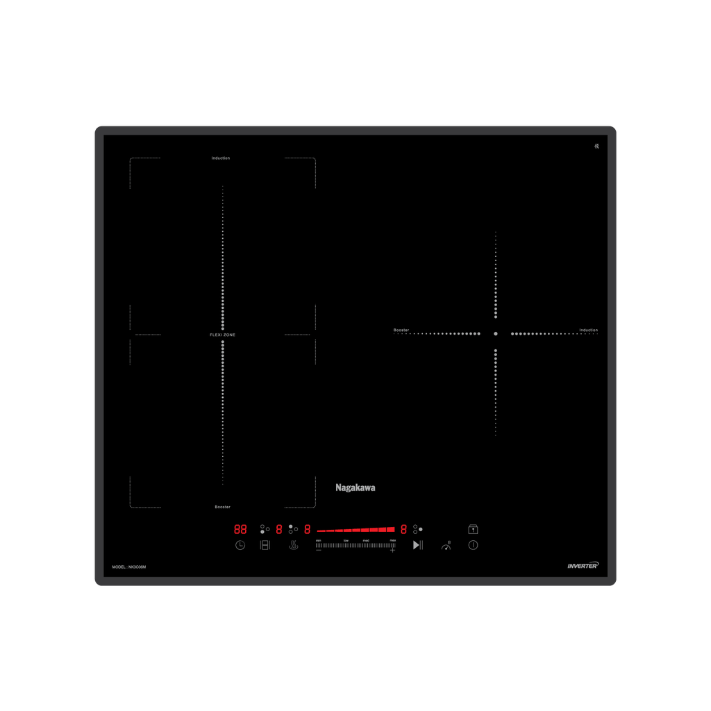 Bếp 3 lò điện từ Nagakawa UltraSlim NK3C06M