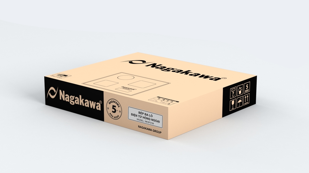 Bếp đôi điện từ Nagakawa NK3F01M