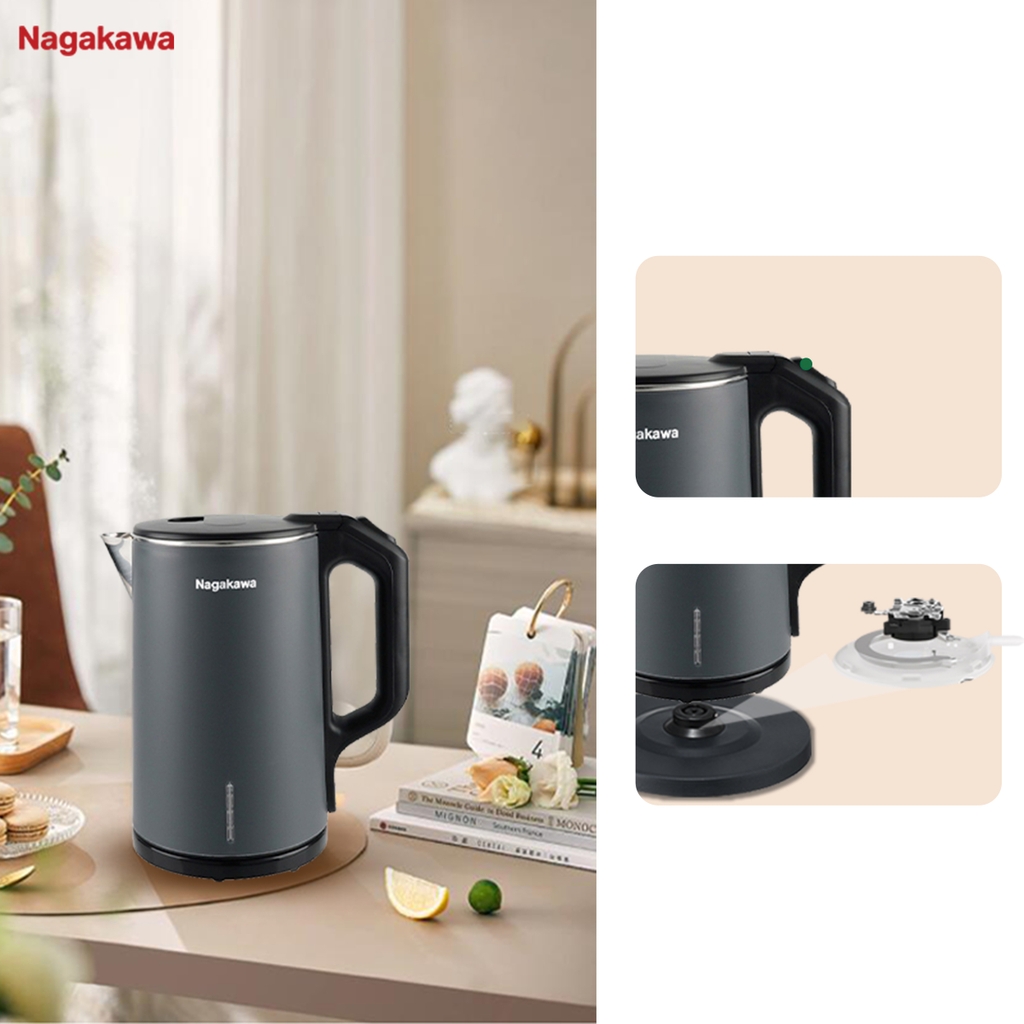 Ấm siêu tốc 1.6L Nagakawa NKT2615