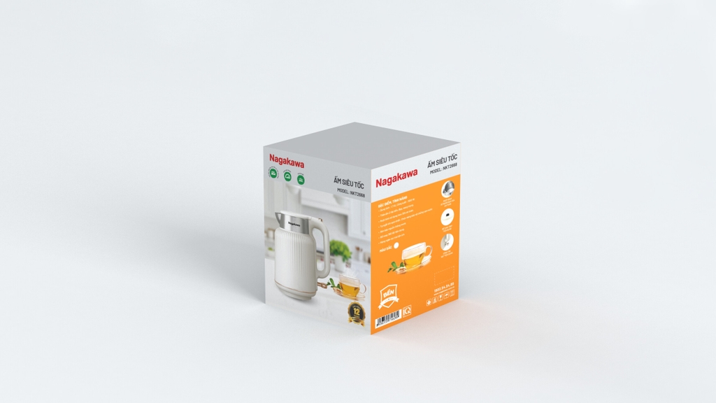 Ấm siêu tốc 1.7L Nagakawa NKT2668