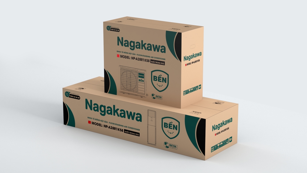 Điều hòa tủ đứng thương mại 2 chiều Nagakawa NP-A28R1K58