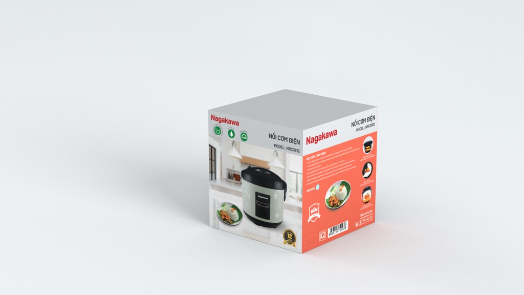 Nồi cơm điện cơ 1.2L Nagakawa NRC3812