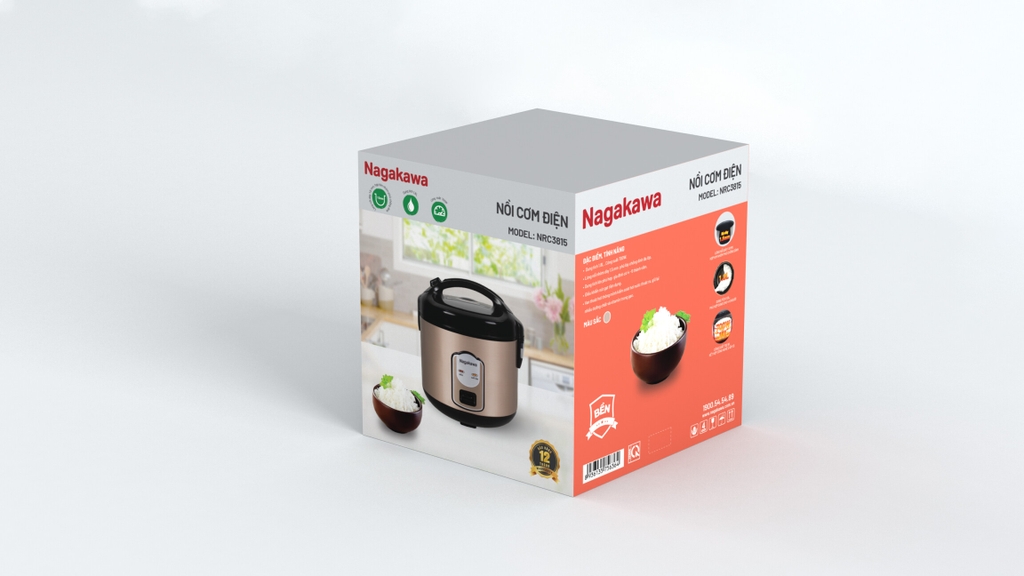 Nồi cơm điện 1.8L Nagakawa NRC3815