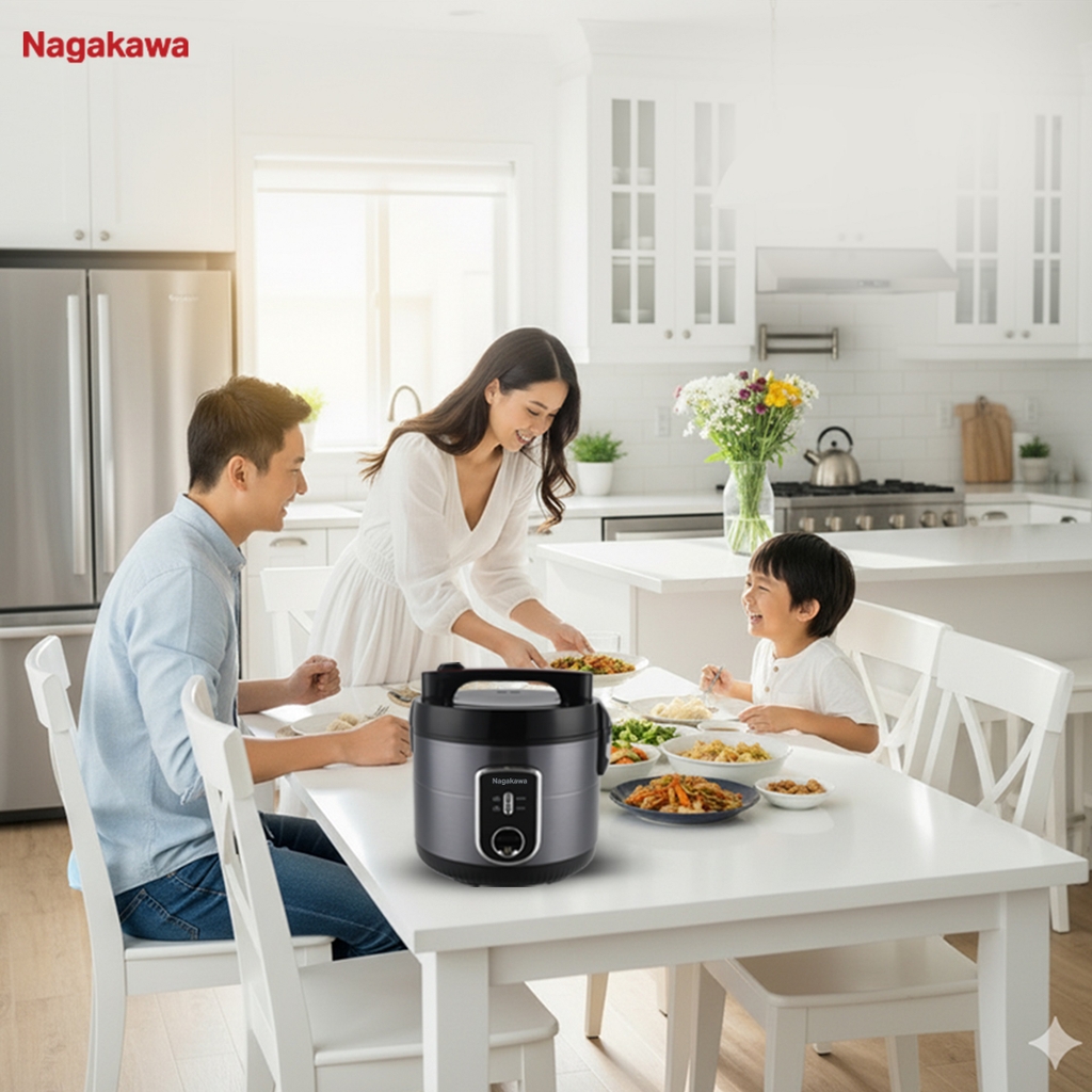 Nồi cơm điện 1.5L Nagakawa NRC3818