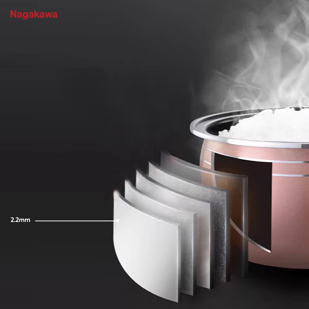 Nồi cơm điện 1.5L Nagakawa NRC3828