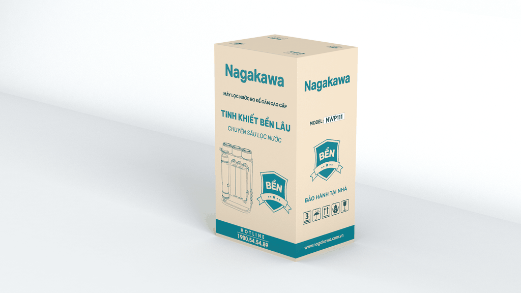 Máy lọc nước RO Hydrogen để gầm Nagakawa NWP118