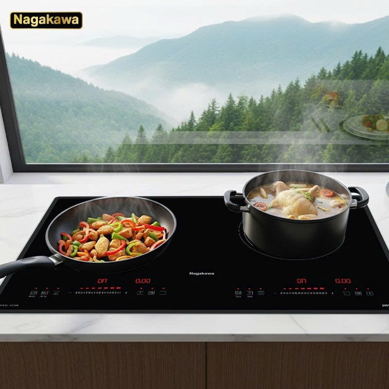 Bếp đôi 1 điện từ 1 hồng ngoại Nagakawa NII8996